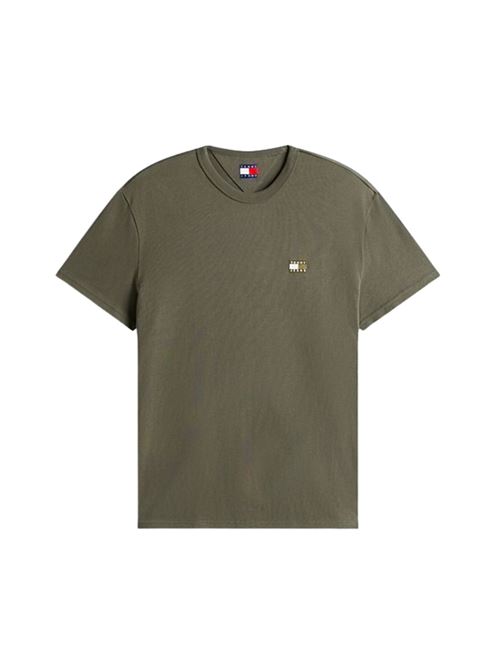 T-shirt verde in cotone Tommy Jeans | DM0DM203220H7